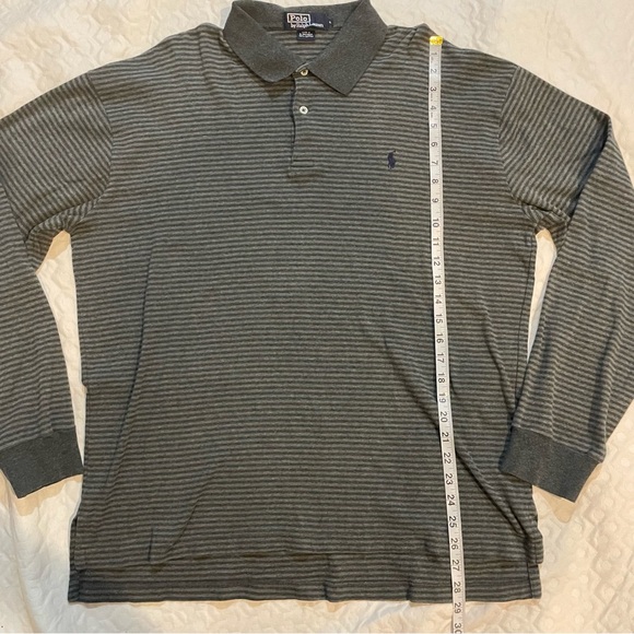 Polo by Ralph Lauren Men's Gray Striped Shirt - Picture 6 of 7